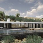 Νέα ισόγεια πετρόκτιστη κατοικία με τμήμα υπογείου και πισίνα στη Χερσόνησο