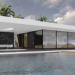 Νέα ισόγεια πετρόκτιστη κατοικία με τμήμα υπογείου και πισίνα στη Χερσόνησο