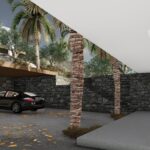 Νέα ισόγεια πετρόκτιστη κατοικία με τμήμα υπογείου και πισίνα στη Χερσόνησο