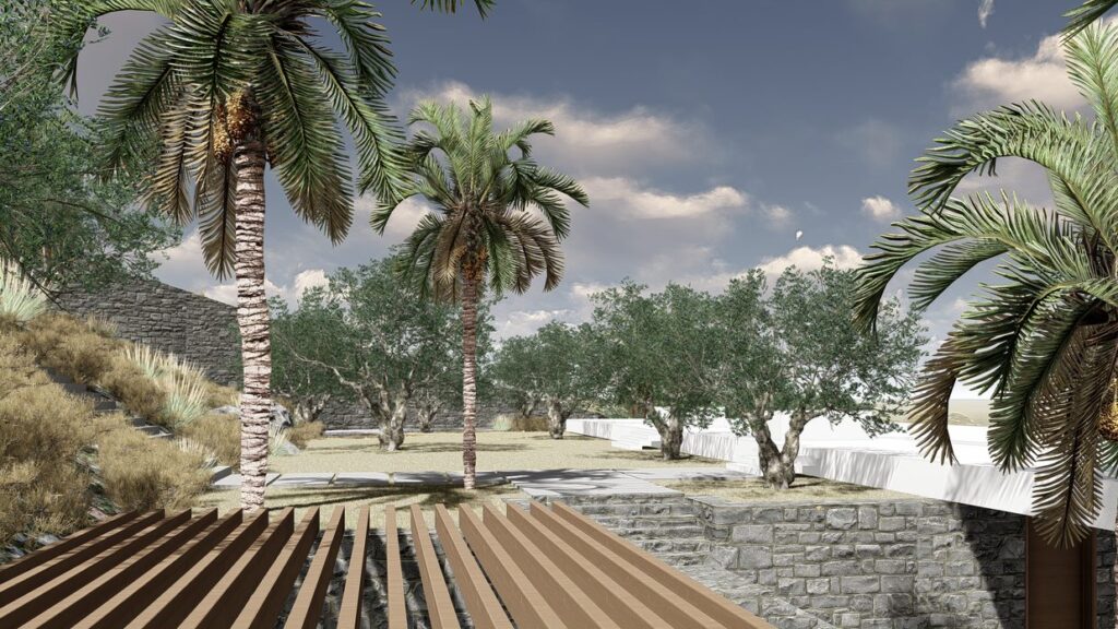 Νέα ισόγεια πετρόκτιστη κατοικία με τμήμα υπογείου και πισίνα στη Χερσόνησο