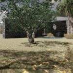 Νέα ισόγεια πετρόκτιστη κατοικία με τμήμα υπογείου και πισίνα στη Χερσόνησο