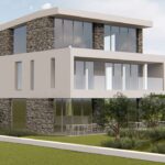 Διώροφη οικοδομή με σοφίτα με χρήση καταστημάτων και αποθηκευτικών χώρων στο Λιμάνι Χερσονήσου