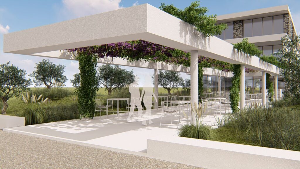 Διώροφη οικοδομή με σοφίτα με χρήση καταστημάτων και αποθηκευτικών χώρων στο Λιμάνι Χερσονήσου